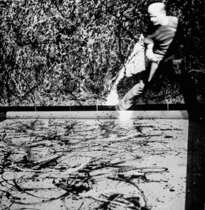 Jackson Pollock in action